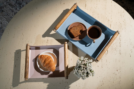 Oakline Trays – Blush & Mist Blue