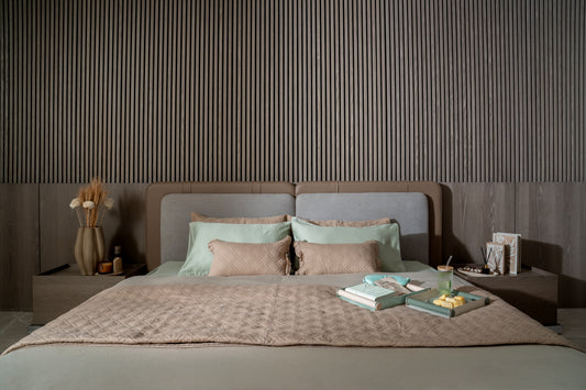 Taupe Retreat Bed Cover Set