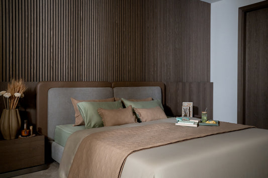 Taupe Retreat Bed Cover Set