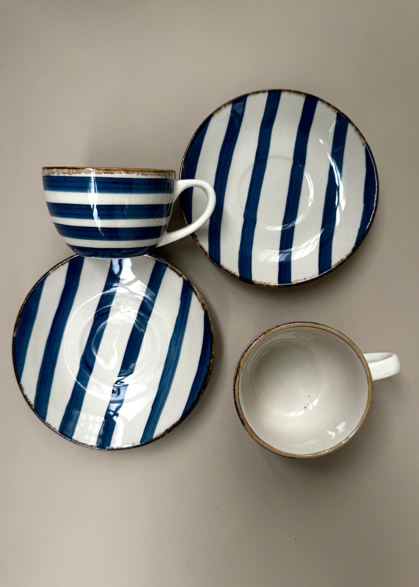 Azure Tea Cup & Saucer Set