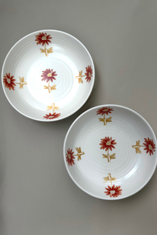 Island Bloom Shallow Bowls
