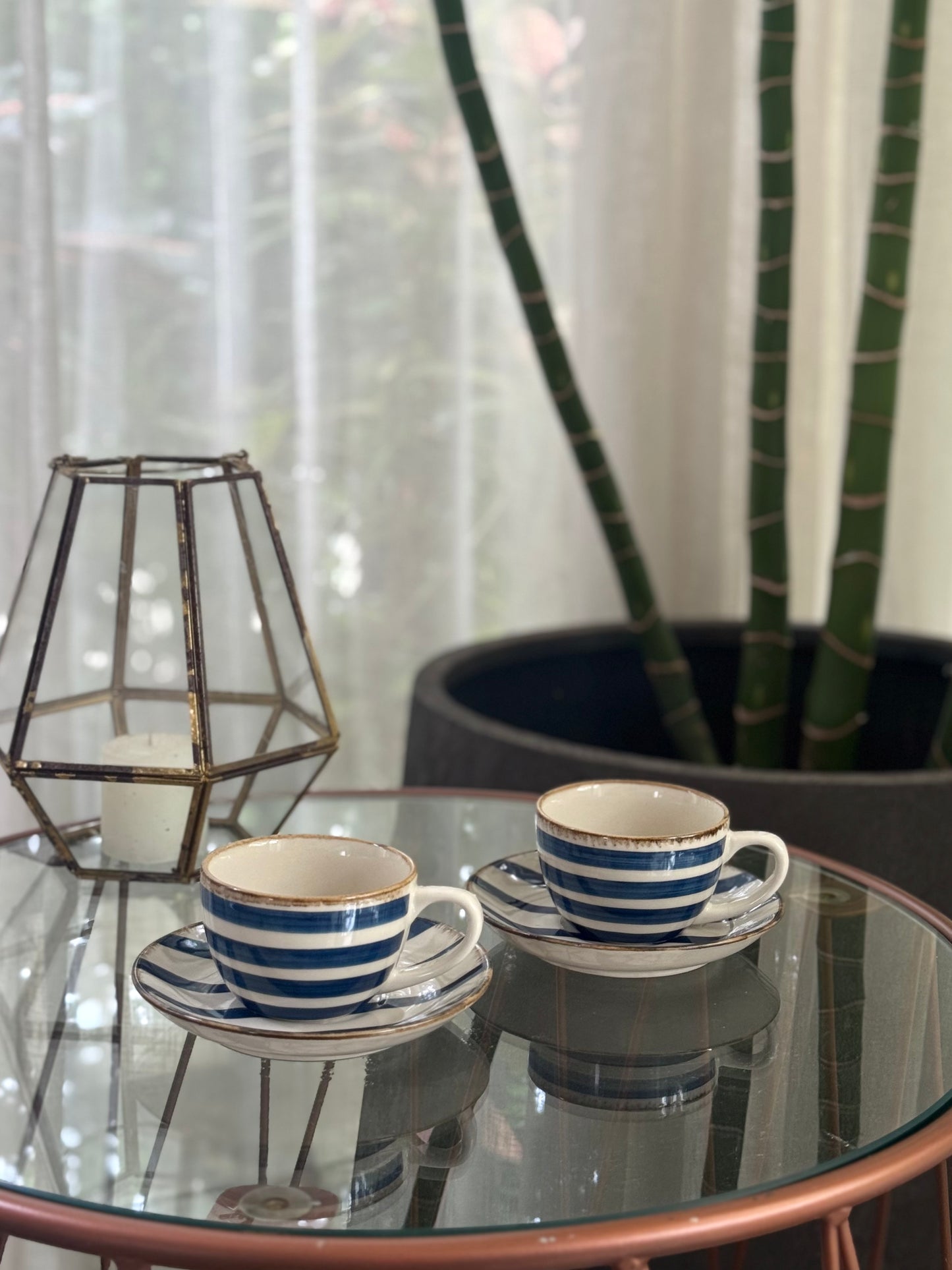 Azure Tea Cup & Saucer Set