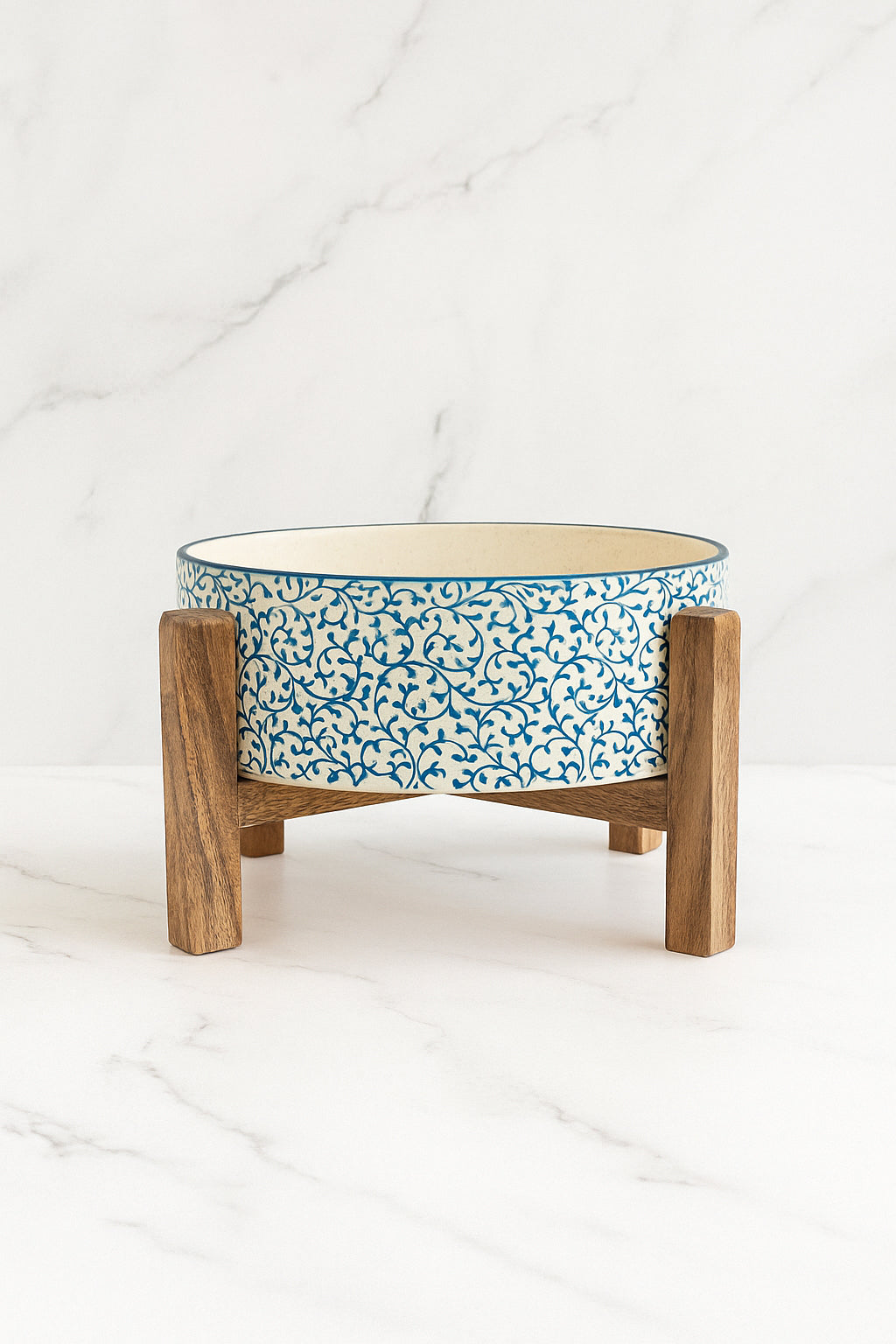 Fern Bowl & Stand Set