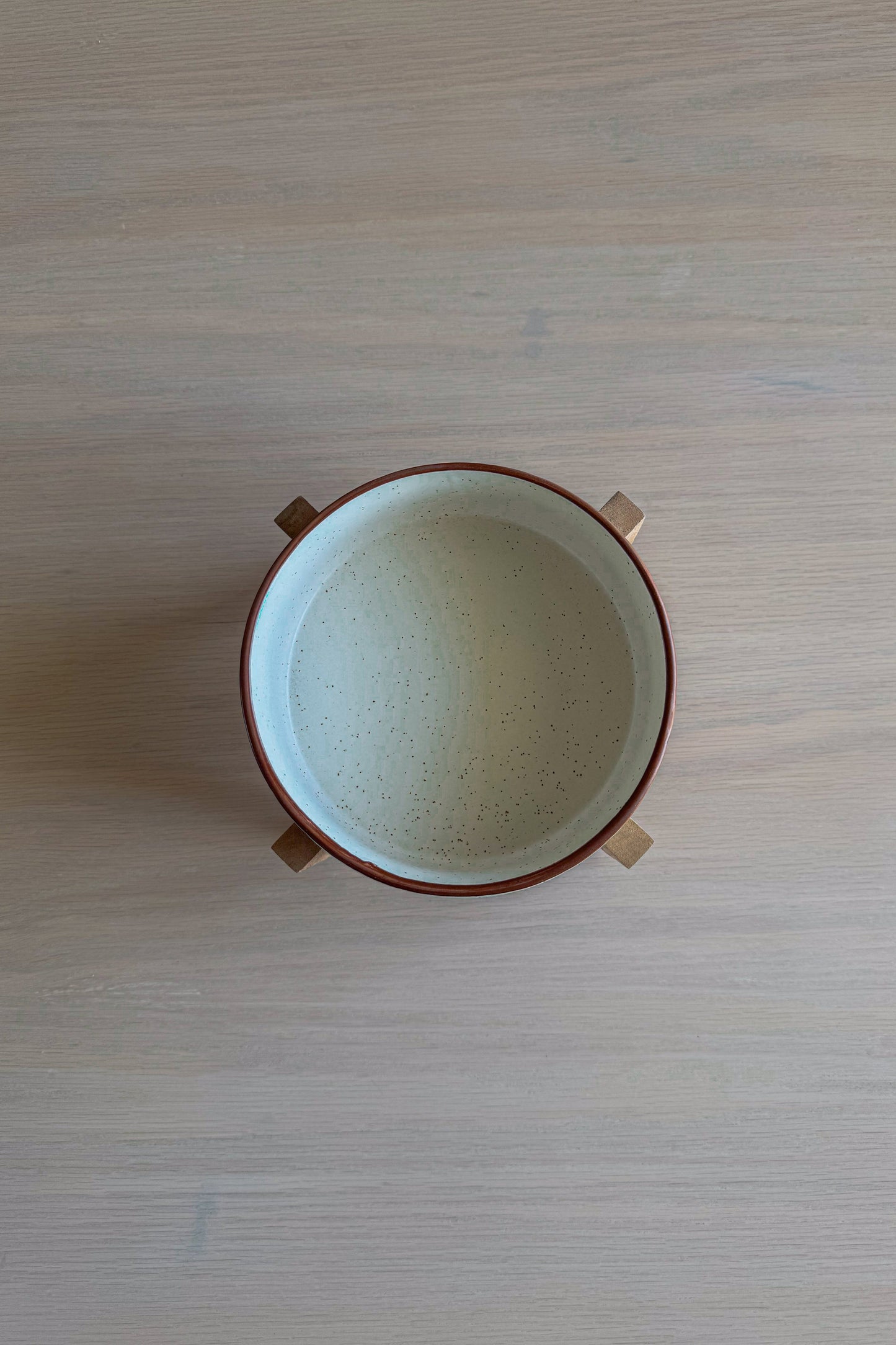 Grid Bowl & Stand Set