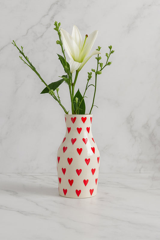 Amor Hearts Vase