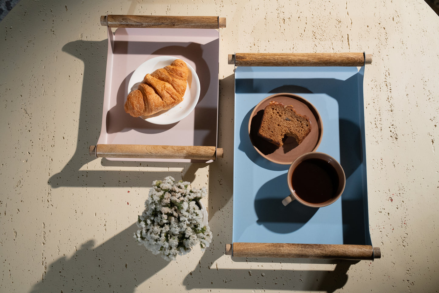 Oakline Trays – Blush & Mist Blue
