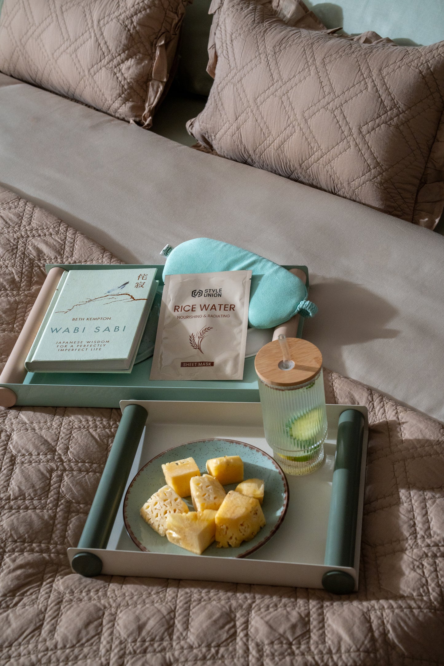 Taupe Retreat Bed Cover Set