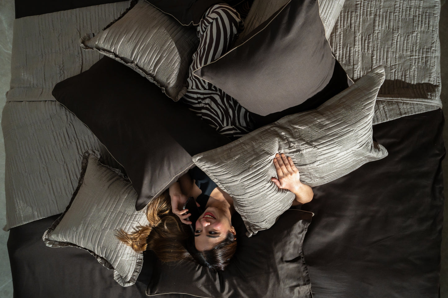 Graphite Grey Bed Cover Set
