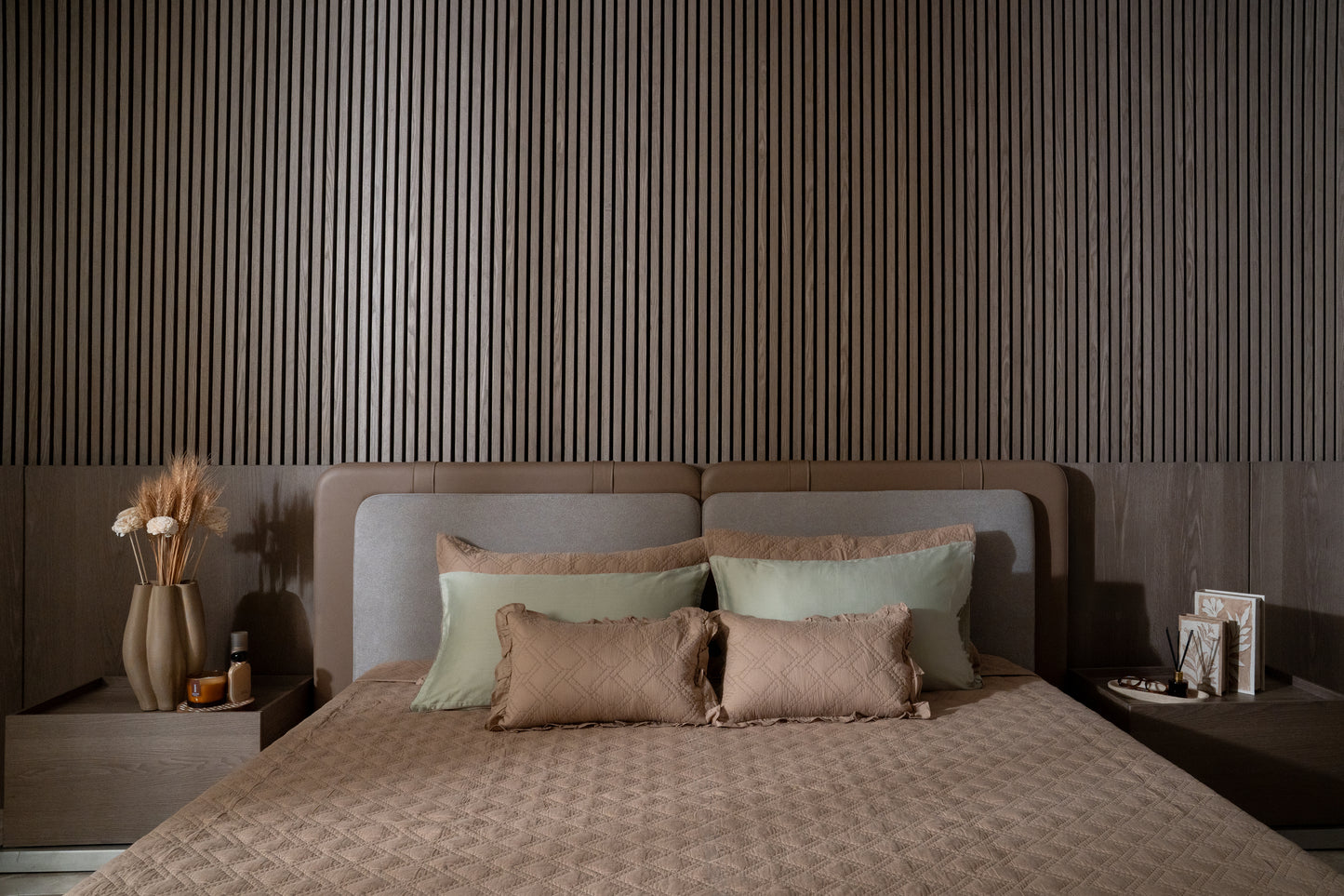 Taupe Retreat Bed Cover Set