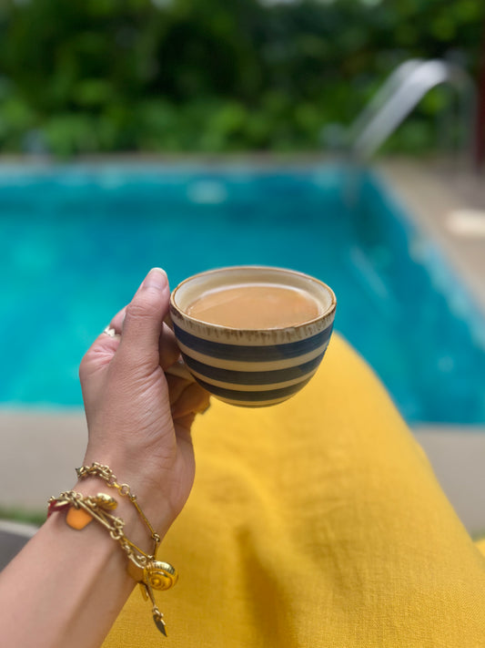 Azure Tea Cup & Saucer Set
