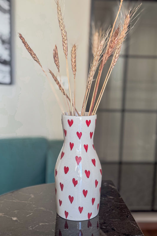 Amor Hearts Vase