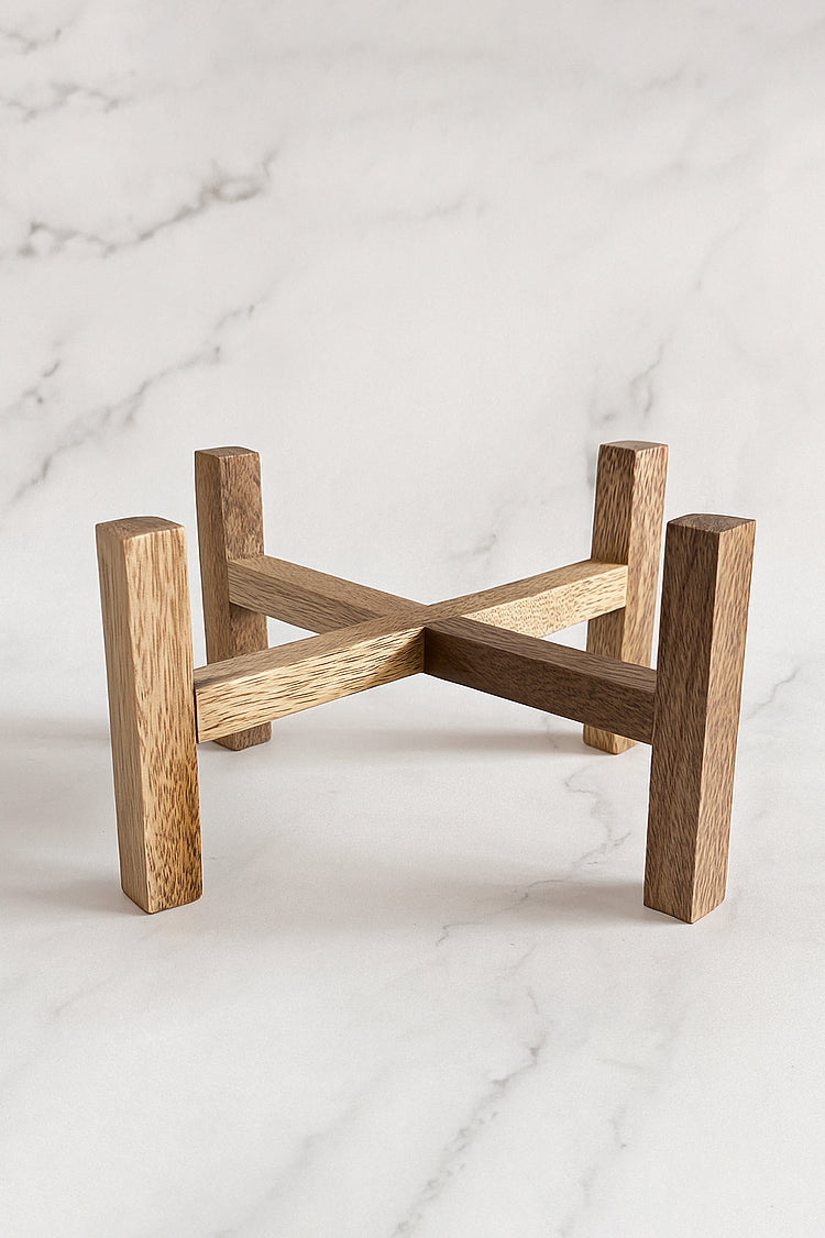 Fern Bowl & Stand Set