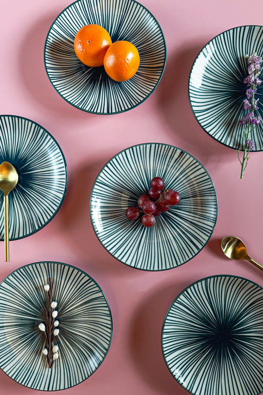 Inkspill Quarter Plates Set